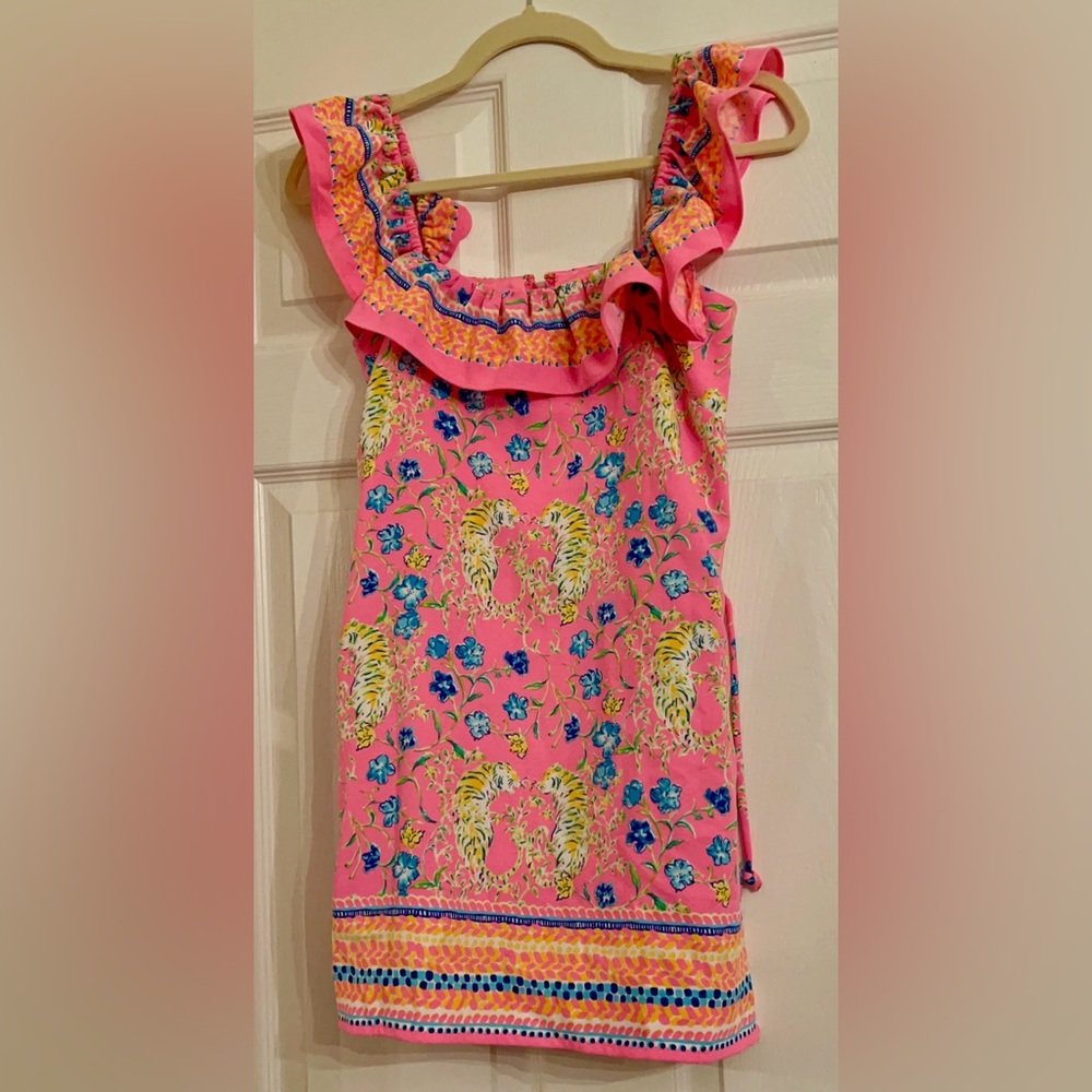 Lilly Pulitzer Zoya Romper EUC. Tigress Garden. 00.